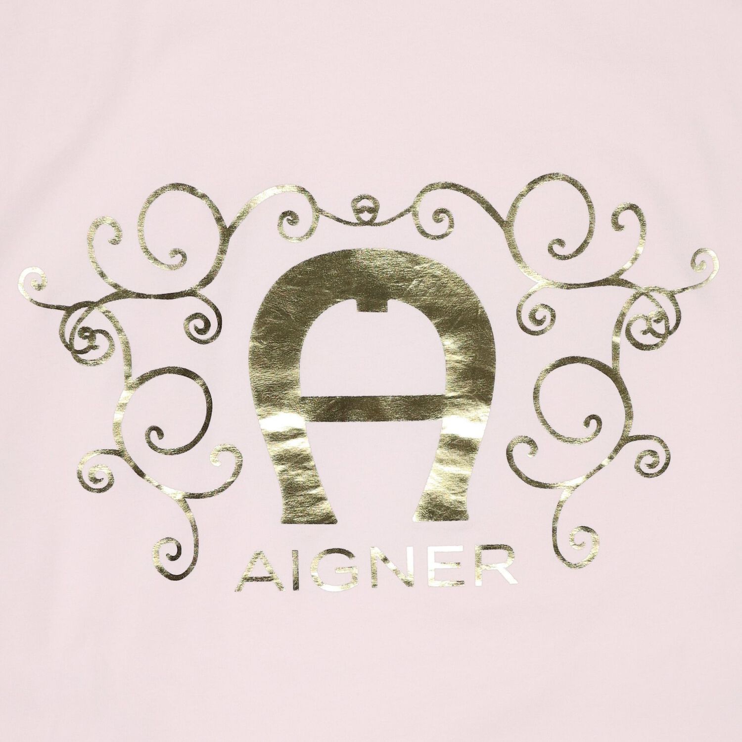 Baby Girls Pink & Gold Logo Blanket, 2, hi-res