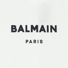 White & Black Logo Romper, 1, hi-res