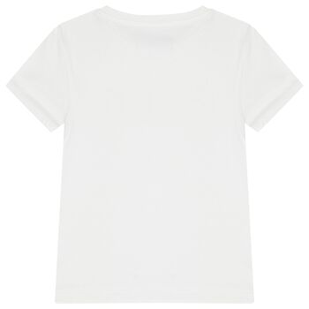 Girls White Logo T-Shirt