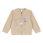 Baby Boys Beige Teddy Bear Tracksuit, 1, hi-res