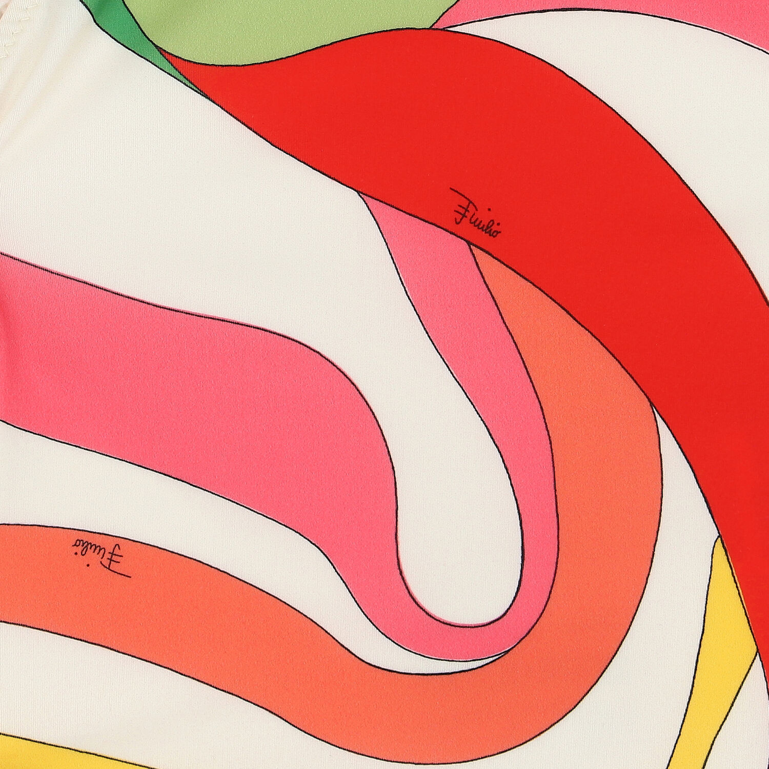 Girls Ivory Marmo Swimsuit, 1, hi-res