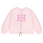 Girls Pink Logo Sweatshirt, 1, hi-res