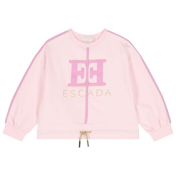 Escada Girls Girls Pink Logo Sweatshirt, 1 Girls Pink Logo Sweatshirt
