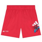 Boys Red Marvel Swim Shorts, 1, hi-res