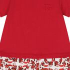 Baby Boys Red & White Logo Majolica Romper, 1, hi-res