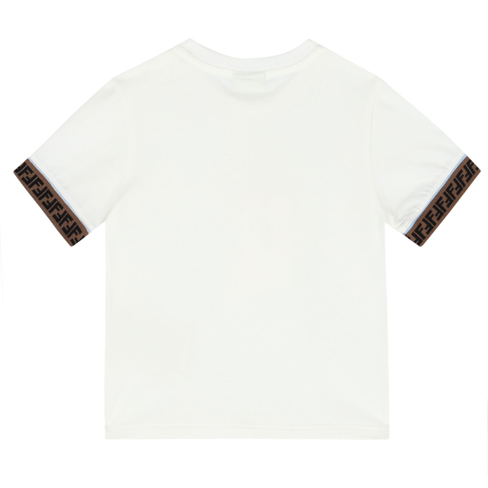 Fendi Baby Boys White Logo T Shirt Junior Couture UK