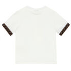 Baby Boys White Logo T-Shirt, 1, hi-res