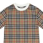 Beige Check T-Shirt, 1, hi-res