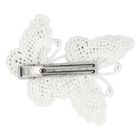 Girls Silver Embellished Butterfly Hair Clip, 5, hi-res