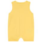 Baby Boys Ivory & Yellow Rompers Set, 1, hi-res