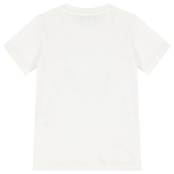 Girls Ivory Logo Chain T-Shirt