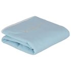 Baby Boys Blue & Gold Logo Blanket, 3, hi-res
