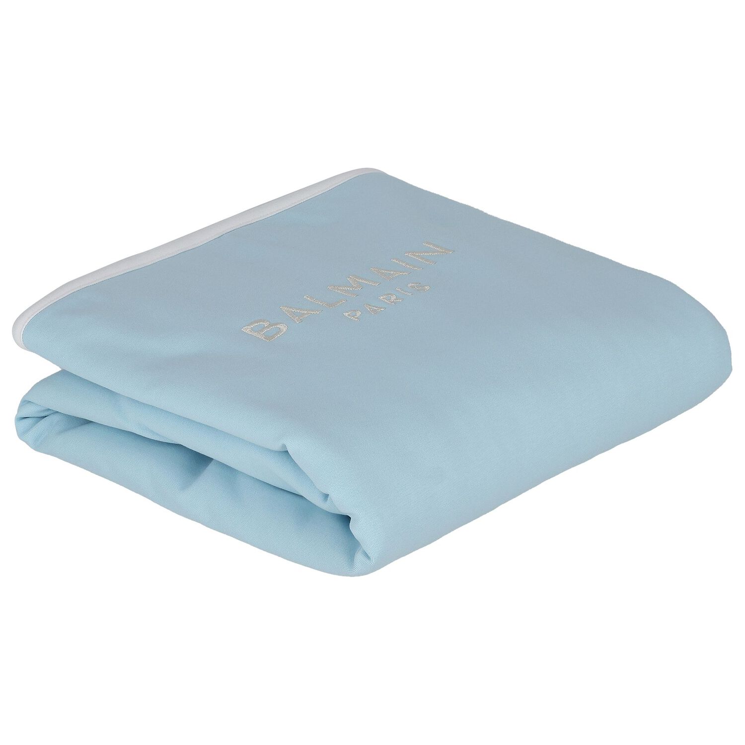Baby Boys Blue & Gold Logo Blanket, 3, hi-res