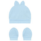 Blue Hat & Mittens Set, 2, hi-res