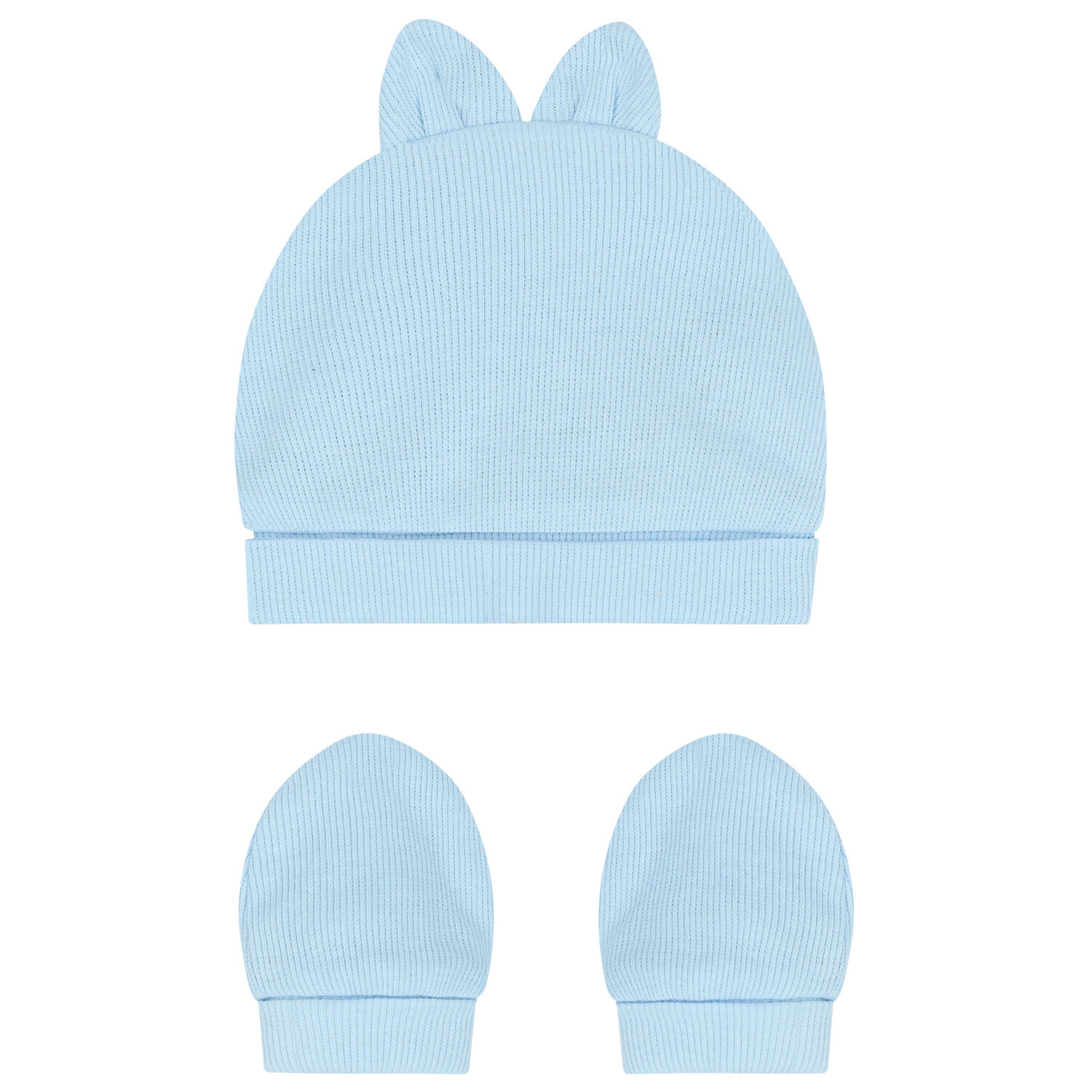 Blue Hat & Mittens Set, 2, hi-res