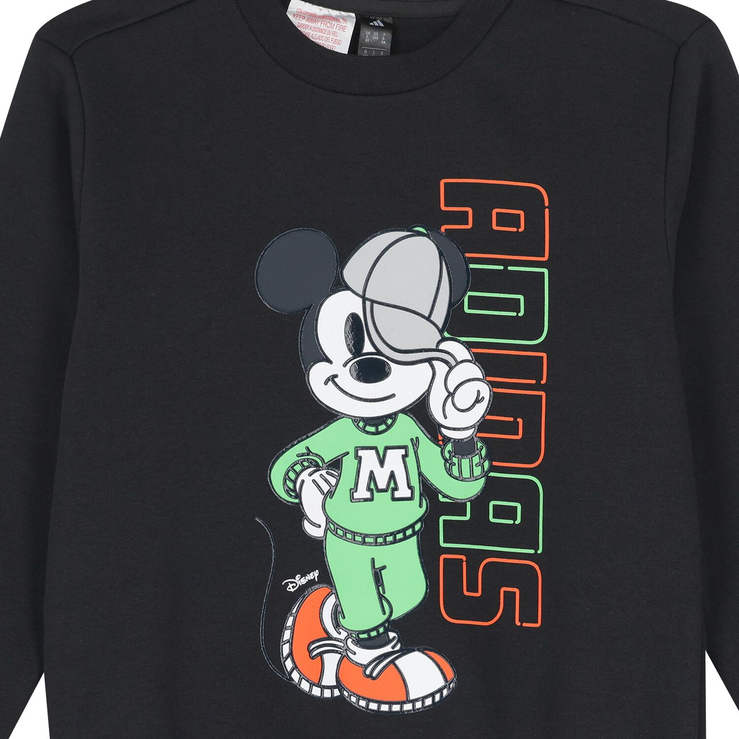 Boys Black Disney Logo Tracksuit, 1, hi-res