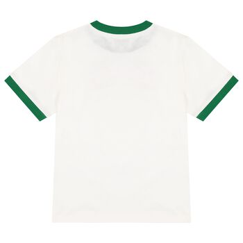 Boys Ivory Elephant Logo T-Shirt