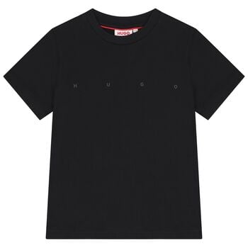 Boys Black Logo T-Shirt