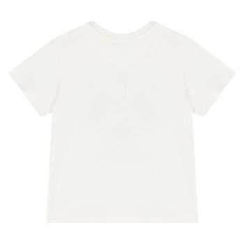 Younger Boys Ivory Dinosaur T-Shirt