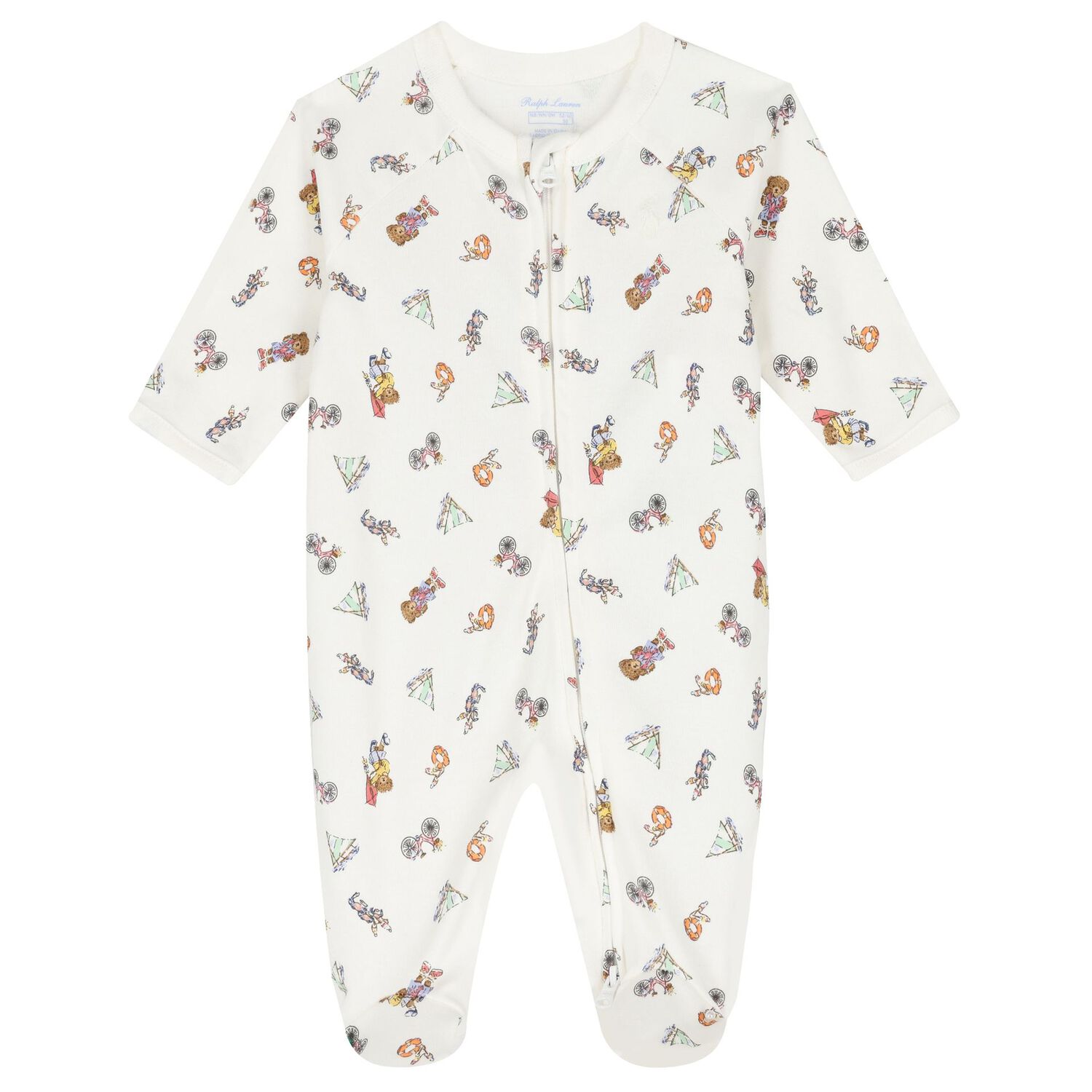 Baby Girls Ivory Teddy Bear Babygrow Gift Set, 1, hi-res