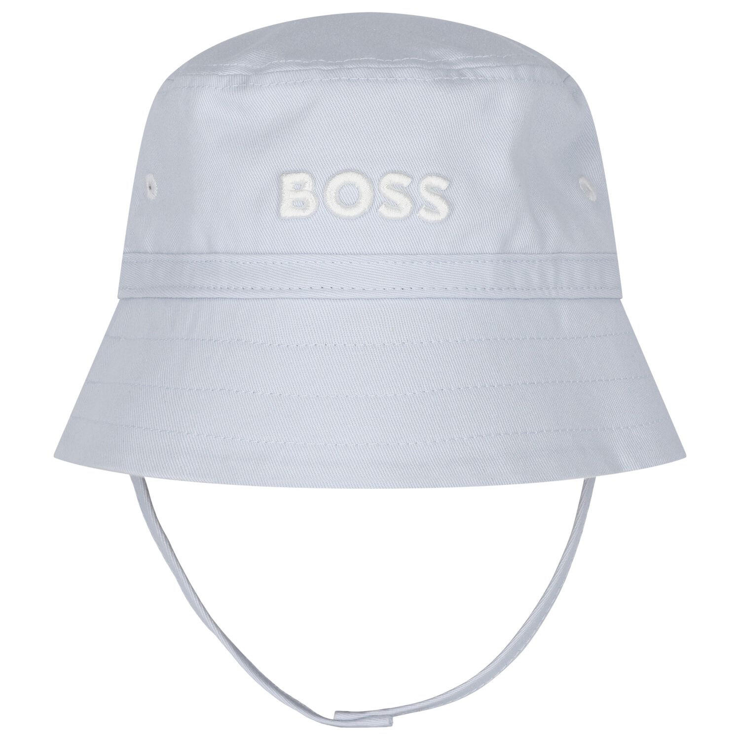 Baby Boys Blue Logo Hat, 1, hi-res