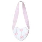 Girls White & Pink Heart Shoulder Bag, 1, hi-res