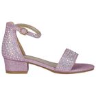 Girls Pink Embellished Sandals, 2, hi-res