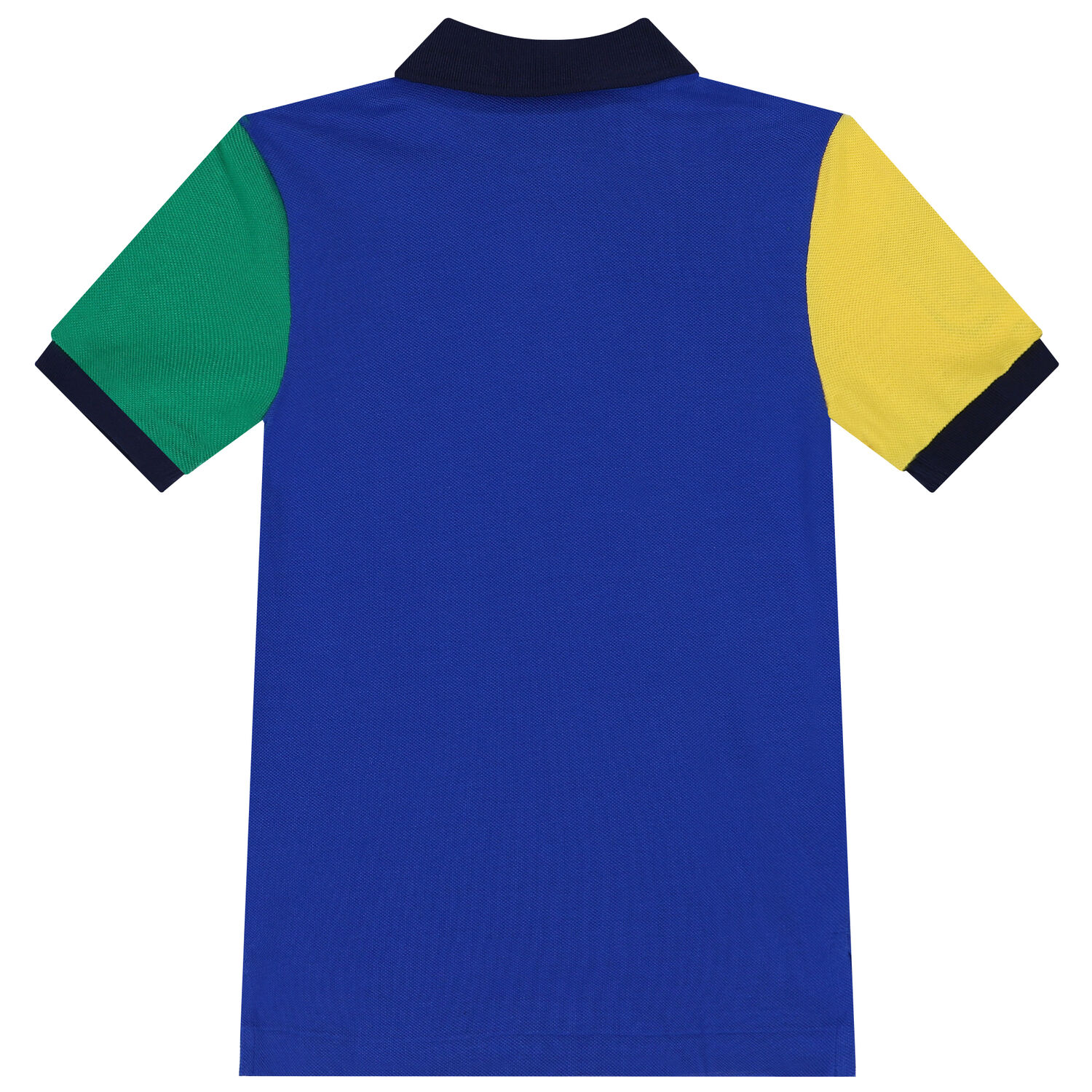 Boys Blue Logo Polo Shirt, 1, hi-res