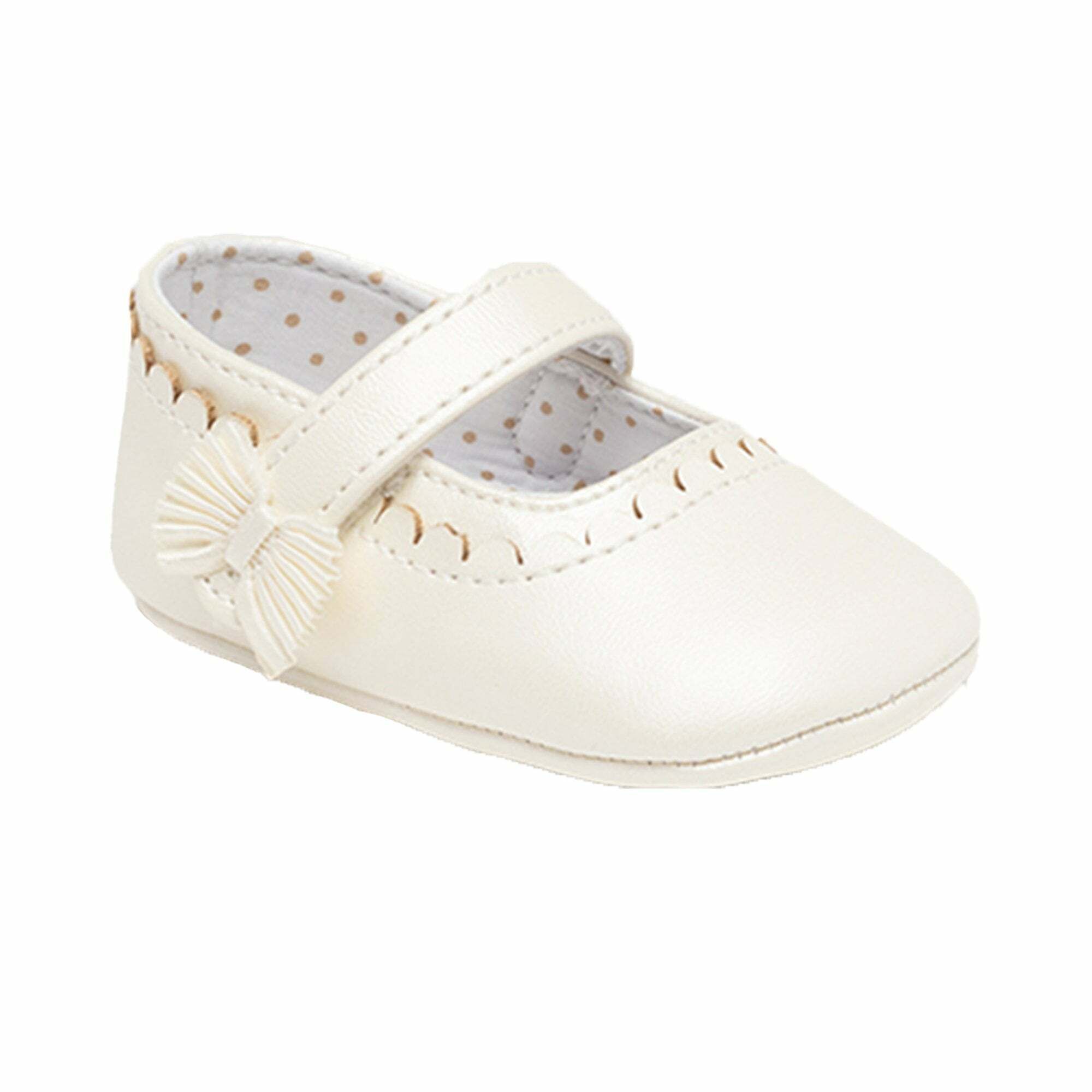 Mayoral Baby Girls Ivory Pre Walker Mary Jane Shoes Junior Couture UK