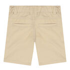 Younger Boys Beige Logo Shorts, 3, hi-res
