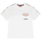 Boys White Zigzag T-Shirt, 1, hi-res