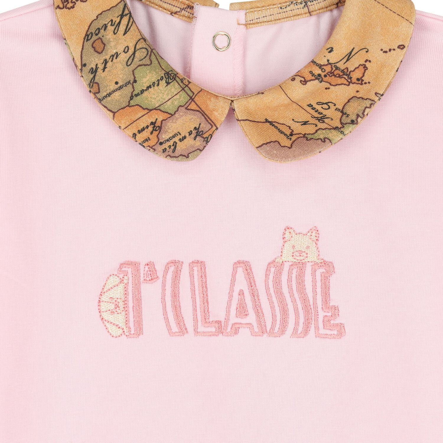 Baby Girls Pink & Beige Geo Map Babygrow Gift Set, 2, hi-res