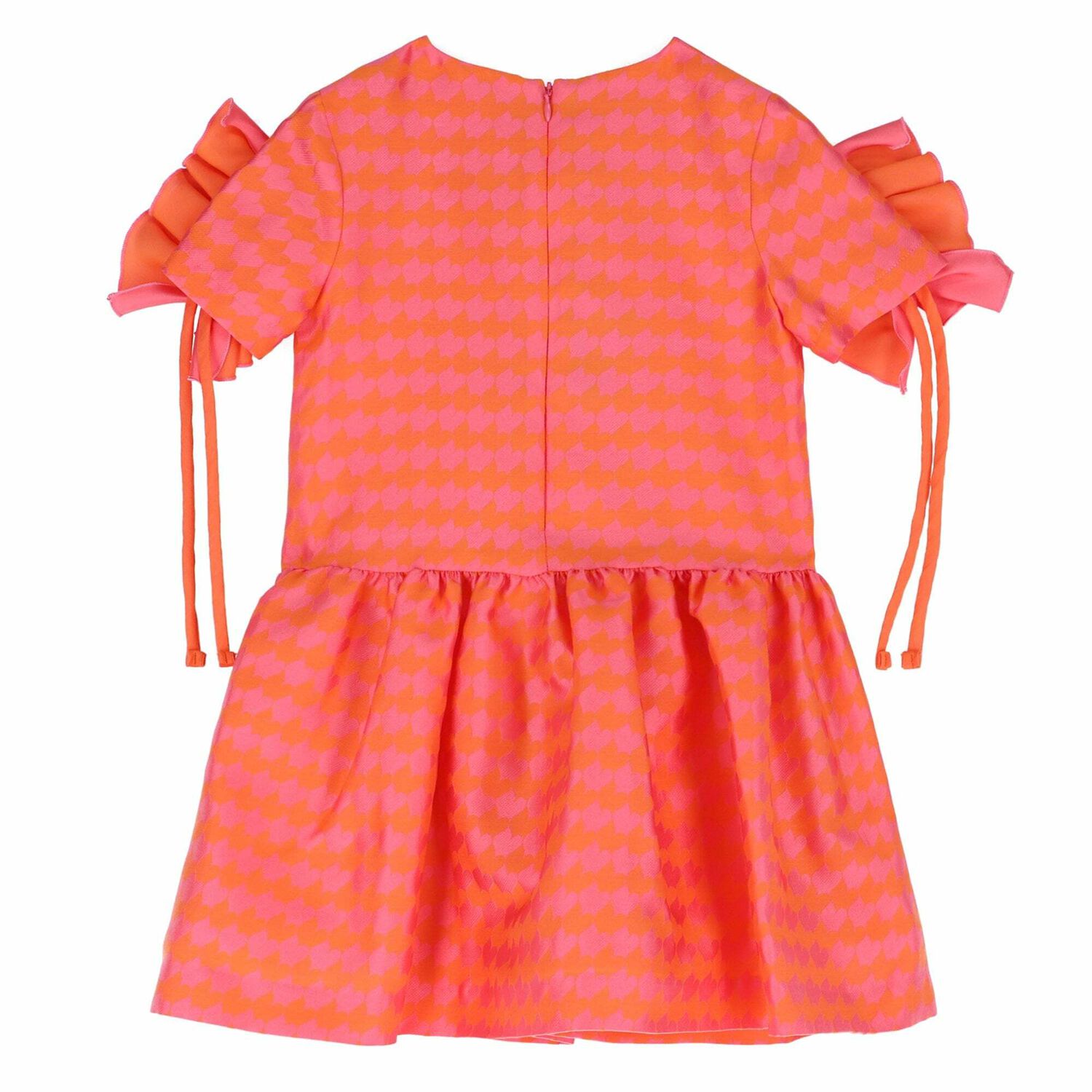 Girls Orange & Pink Printed Dress, 1, hi-res image number null