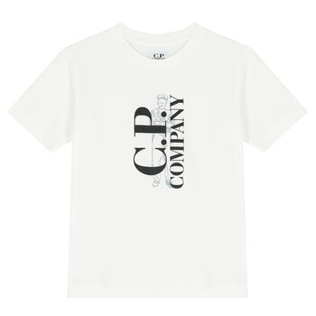 Boys White Logo T-Shirt