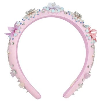 Girls Purple Embellished Headband