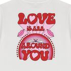 Girls White Logo T-Shirt, 1, hi-res