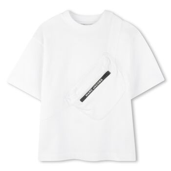 Boys White Belt Bag T-Shirt