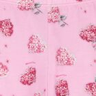 Younger Girls Pink Floral Leggings, 1, hi-res