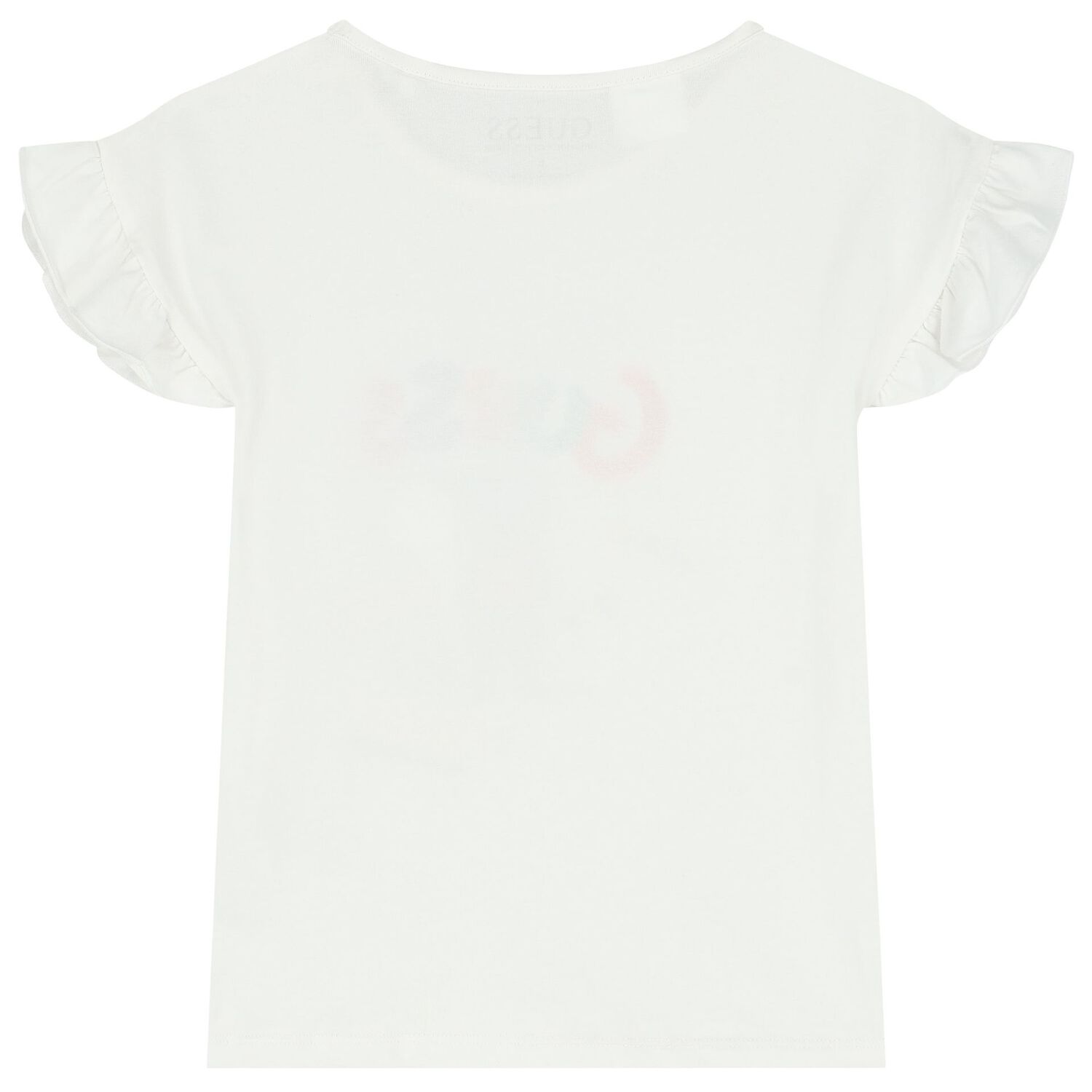 Girls White Logo T-Shirt, 1, hi-res