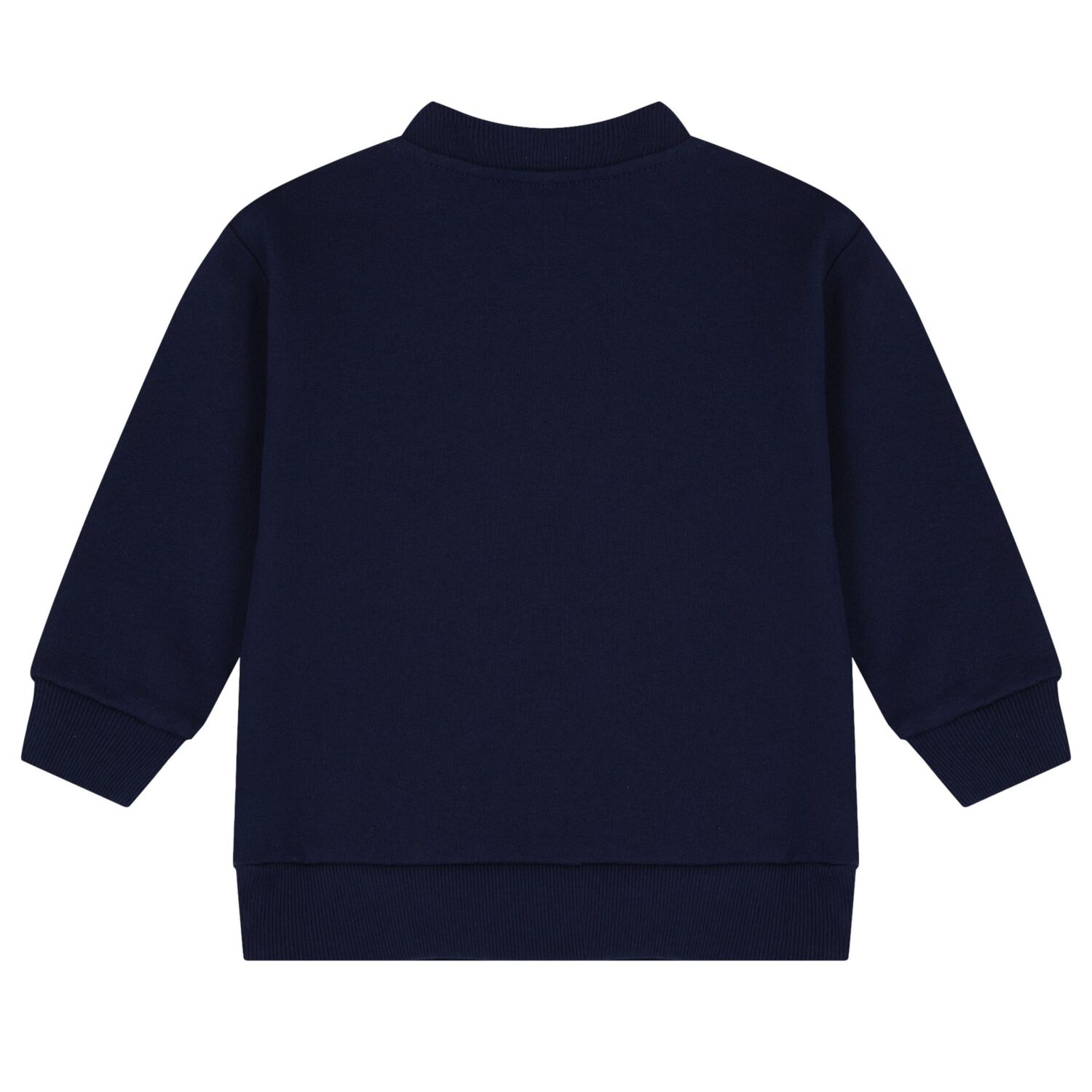 Younger Boys Navy Blue Logo Web Striped Sweatshirt, 1, hi-res image number null