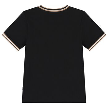 Boys Black Logo T-Shirt