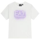 Girls White & Purple Logo T-Shirt, 1, hi-res