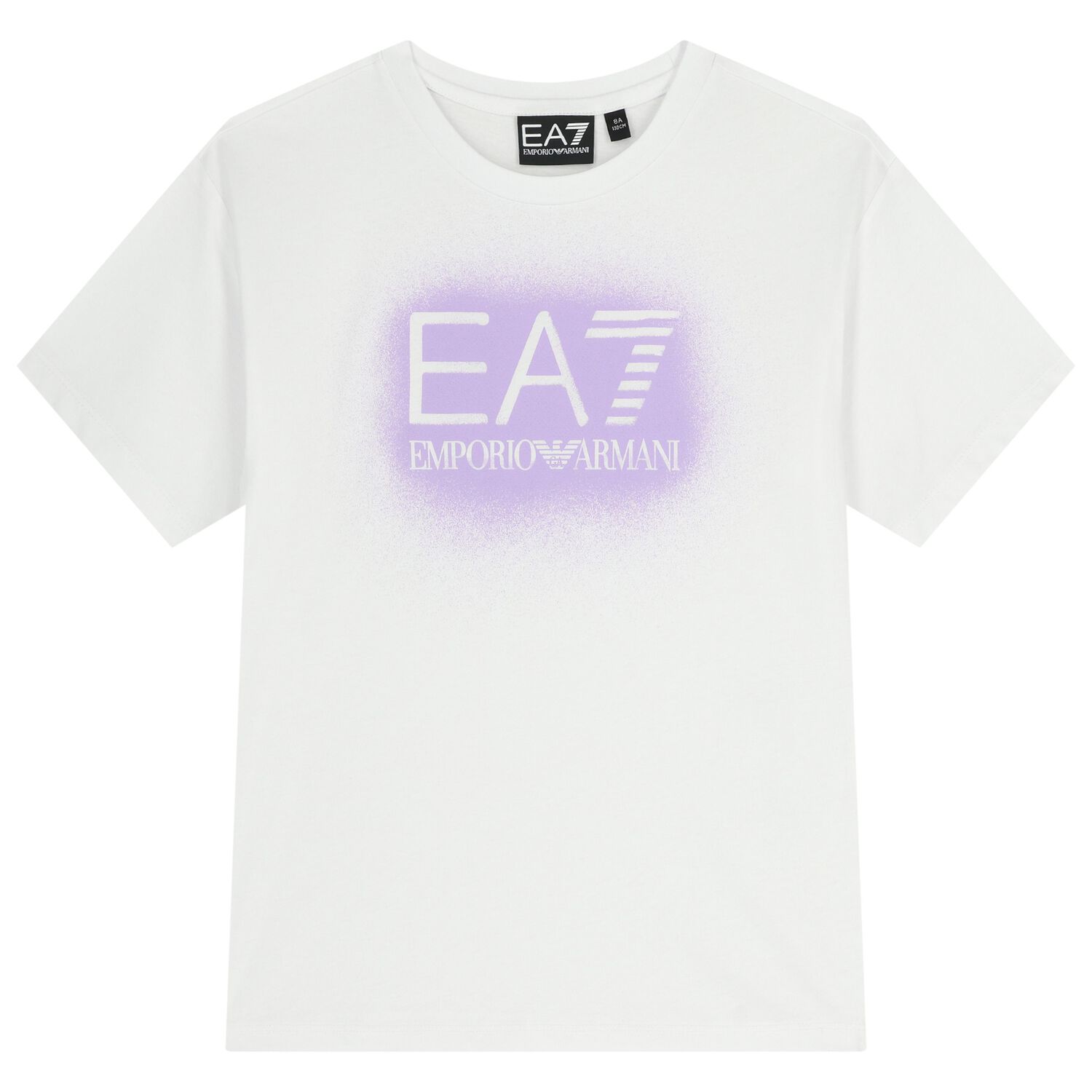 Girls White & Purple Logo T-Shirt, 1, hi-res