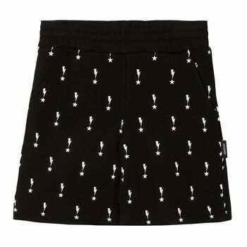 Boys Black Printed Shorts