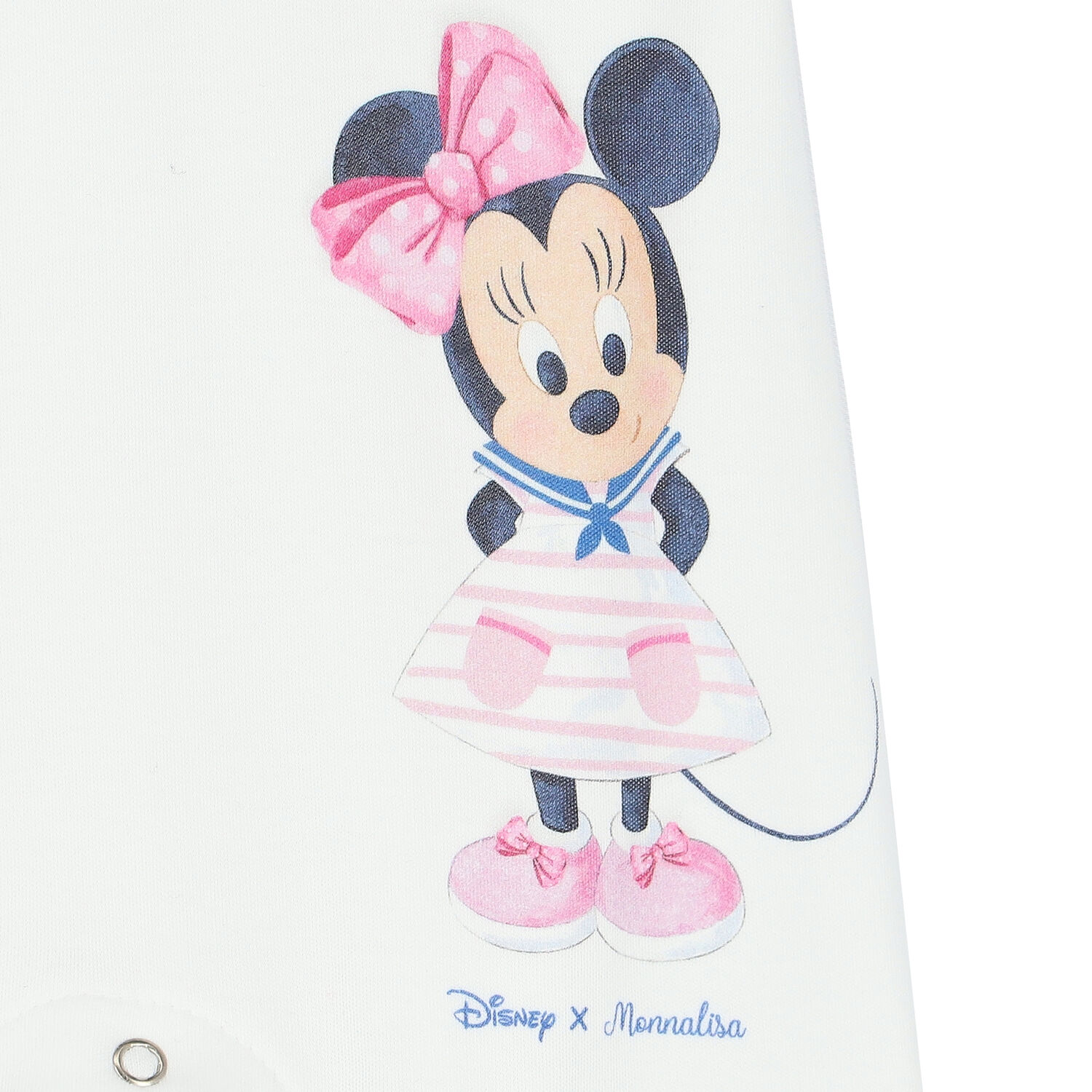Baby Girls White Minnie Mouse Babygrow, 1, hi-res
