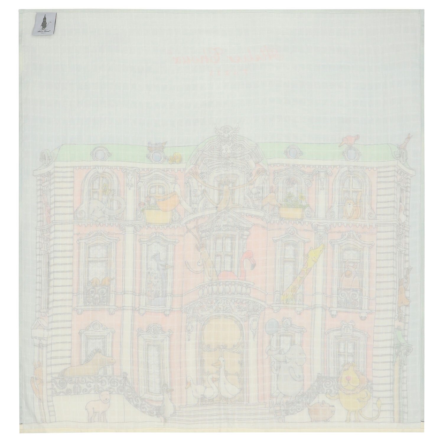 Blue & Pink Monceau Baby Carré Swaddle & Bib Gift Set, 1, hi-res