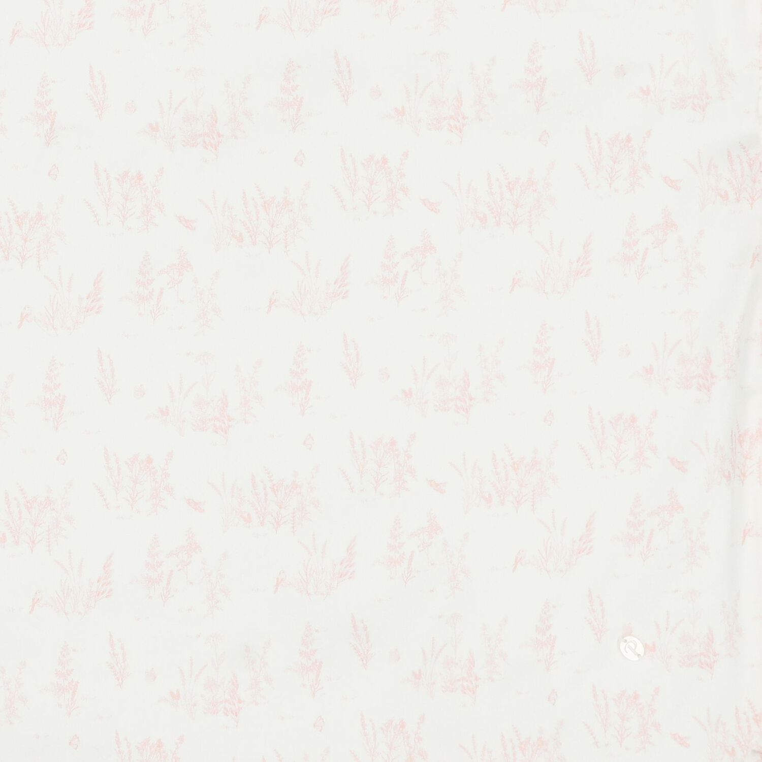 Baby Girls White & Pink Toile De Jouy Blanket, 2, hi-res