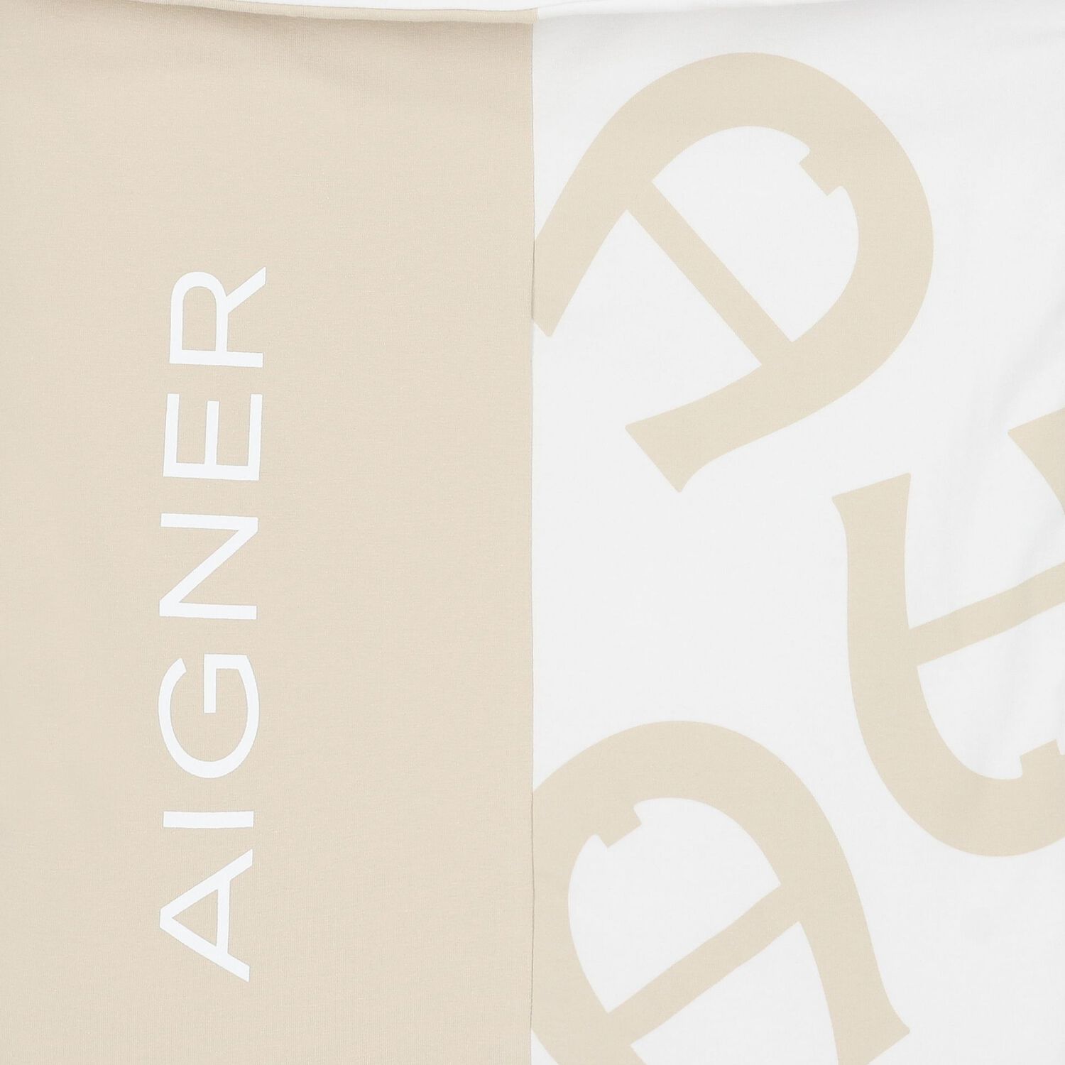 Beige & White Logo Baby Nest, 1, hi-res