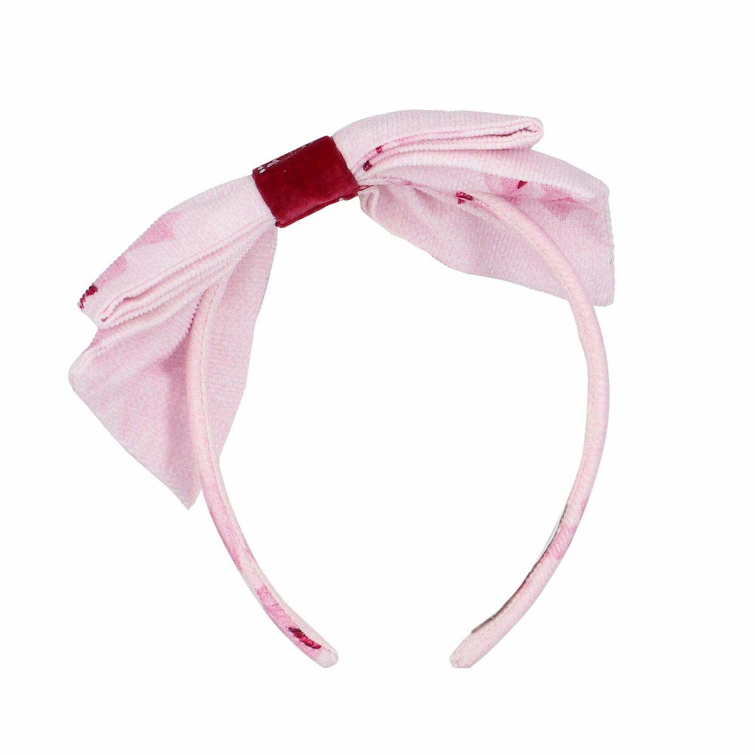 Girls Pink Bow Headband , 1, hi-res image number null