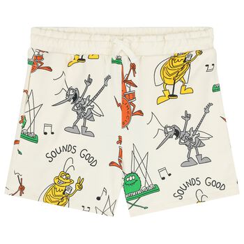 Boys Ivory Musical Bug Shorts